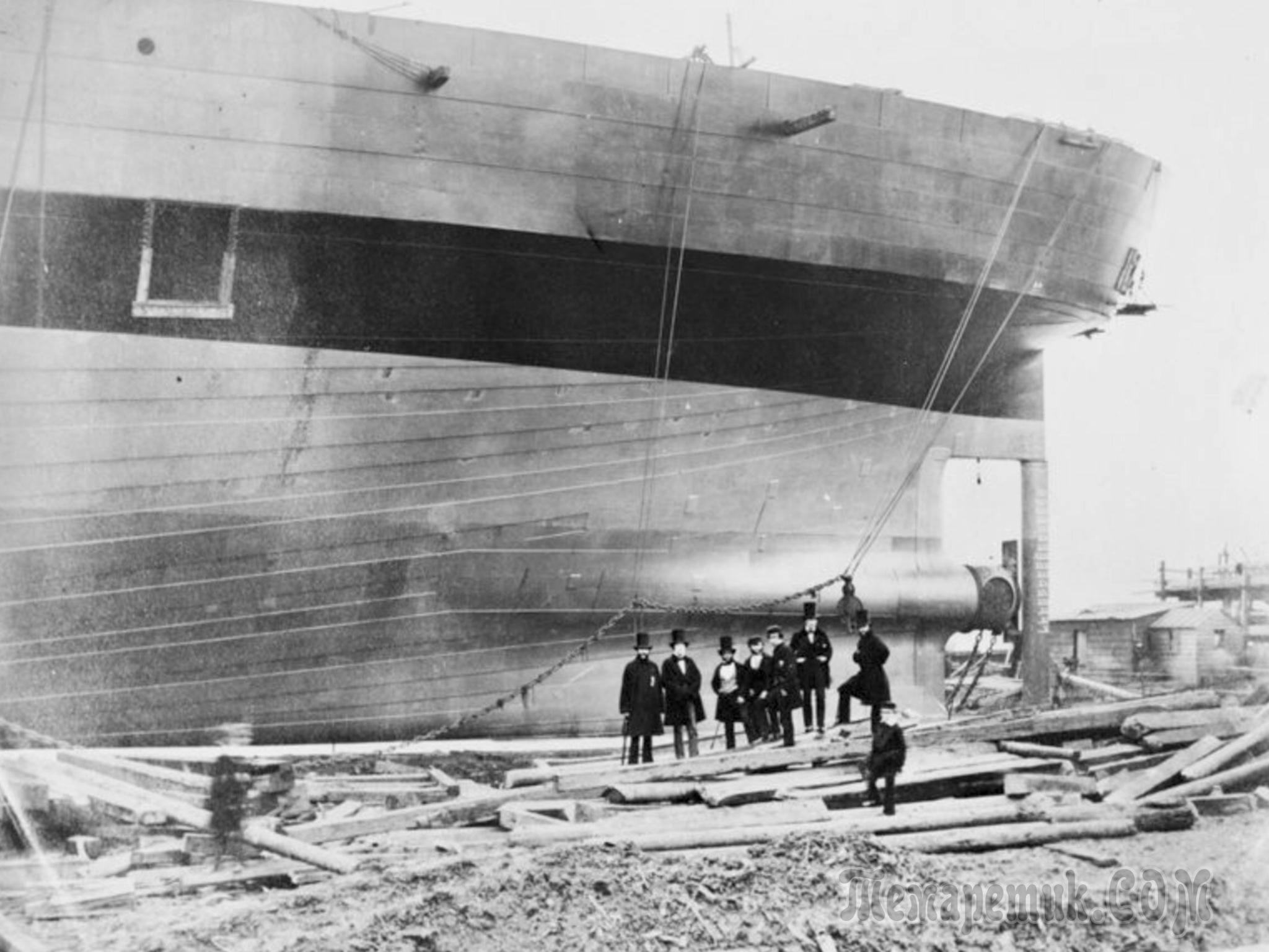 Грейт истерн. Грейт Истерн корабль. Судно Левиафан Грейт Истерн. Самый большой корабль 19 века Левиафан. Британский пароход Грейт Истерн.
