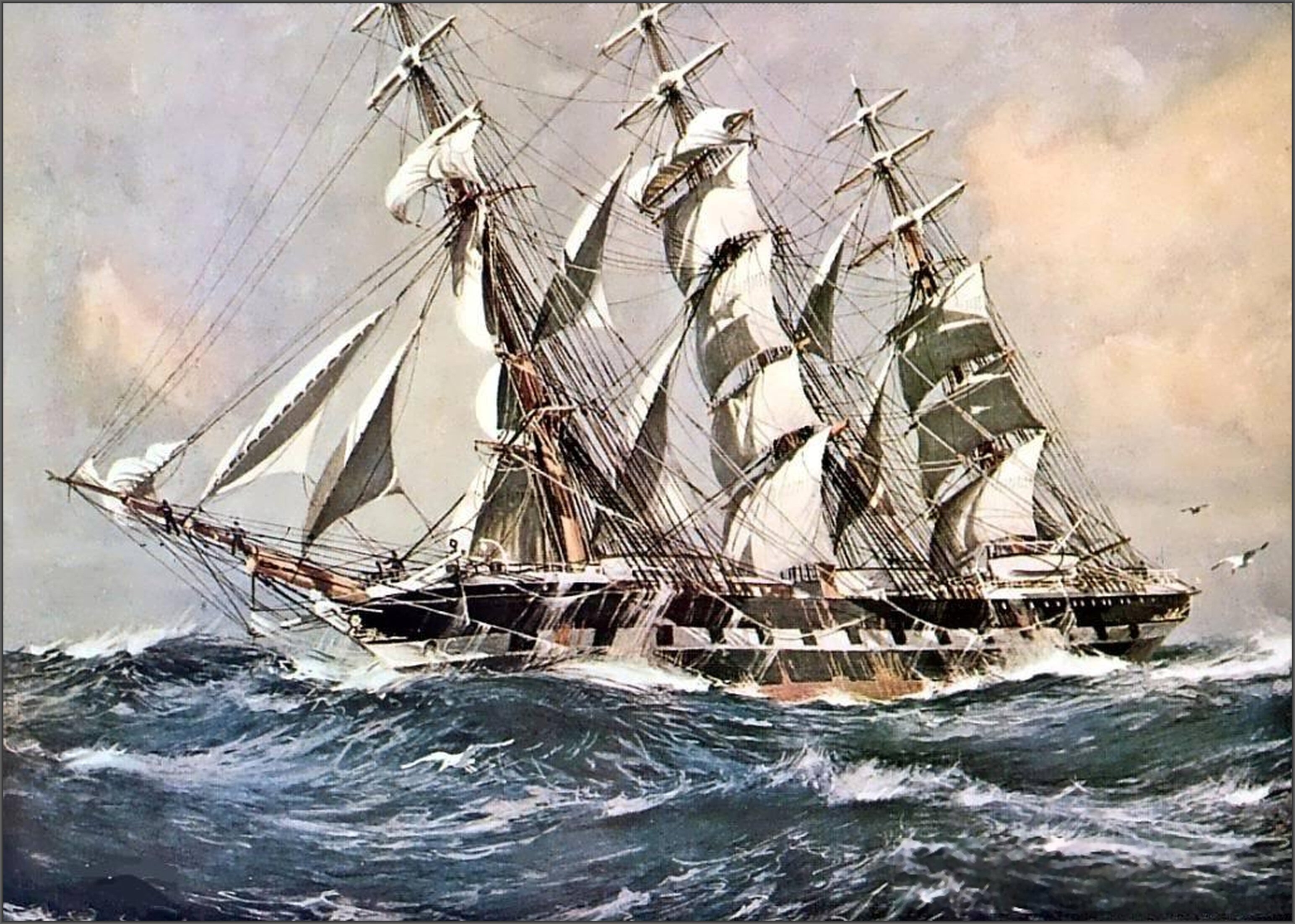 Линейный фрегат. Парусный корабль чайный клипер. Клипер корабль парусный 19 века. Трехмачтовый клипер.