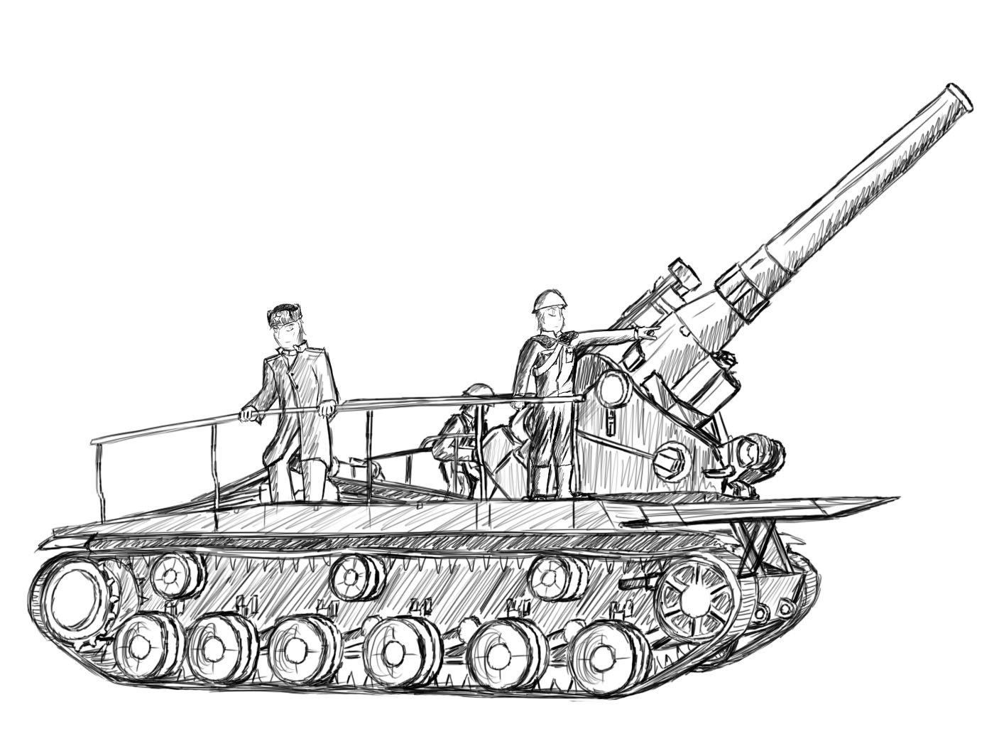 Раскраска танк кв 44