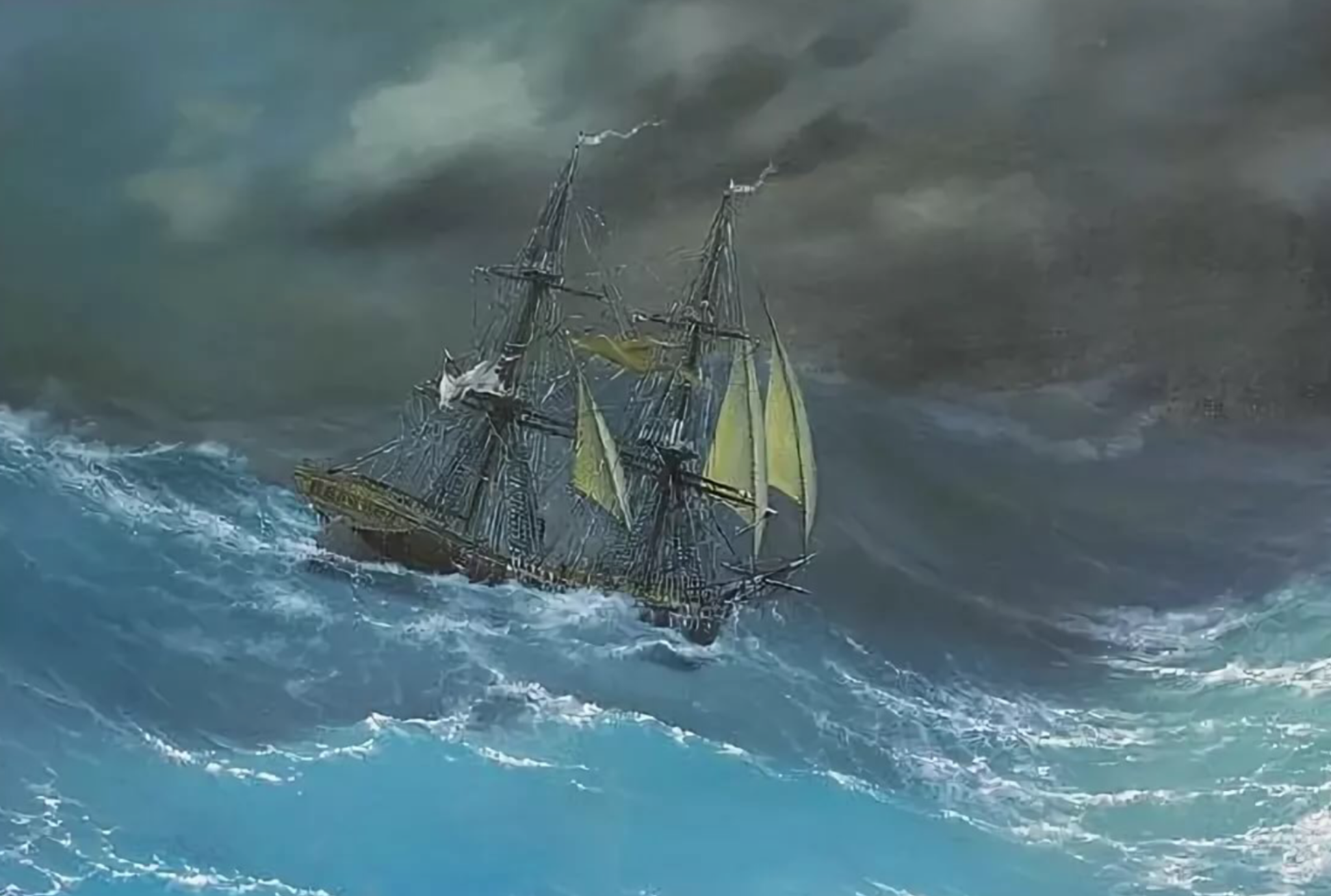 Корабль тихого океана. Айвазовский Фрегат Меркурий. Кораблекрушение Айвазовский 1843.