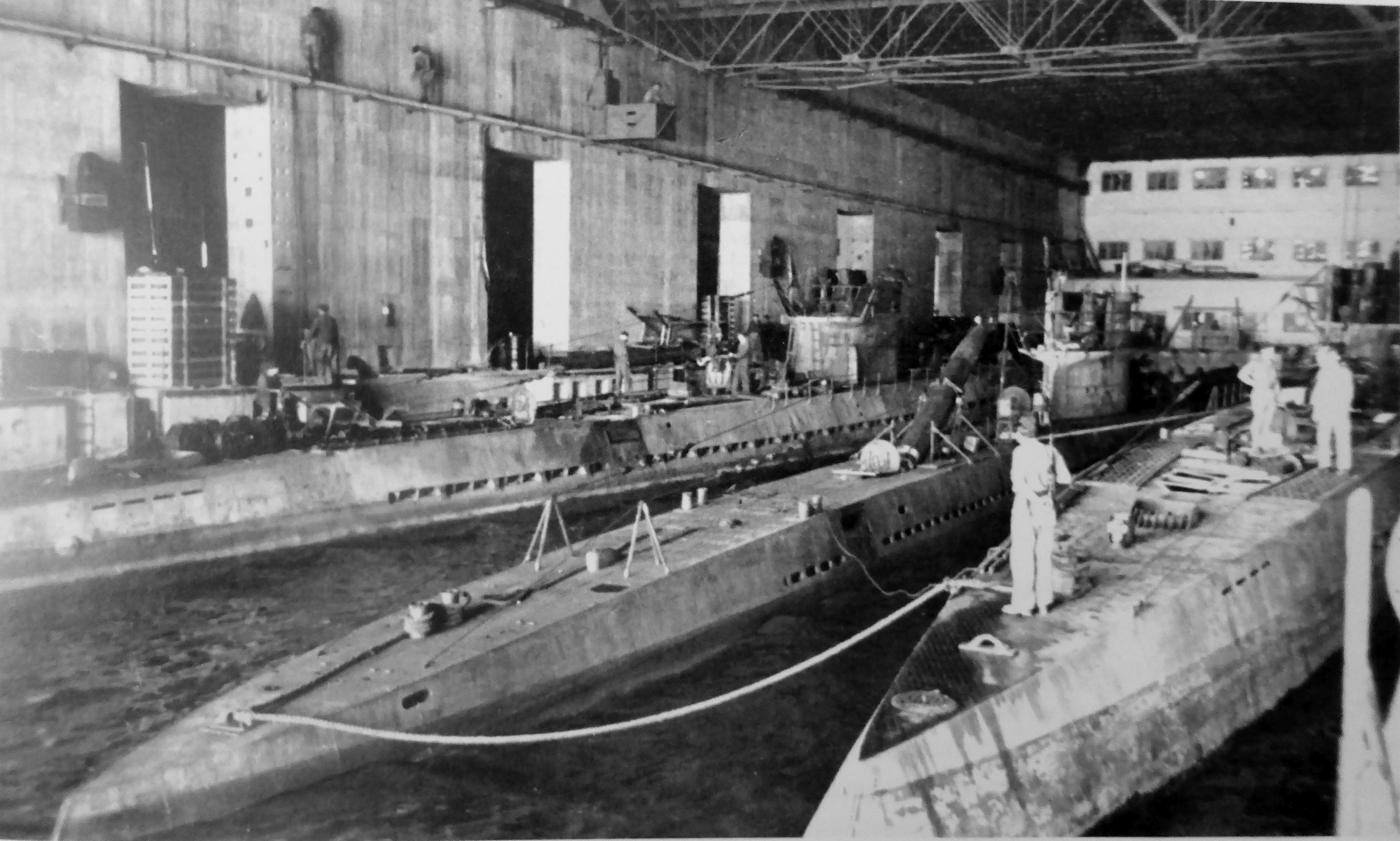 База немецких подводных лодок в Устье Лены
