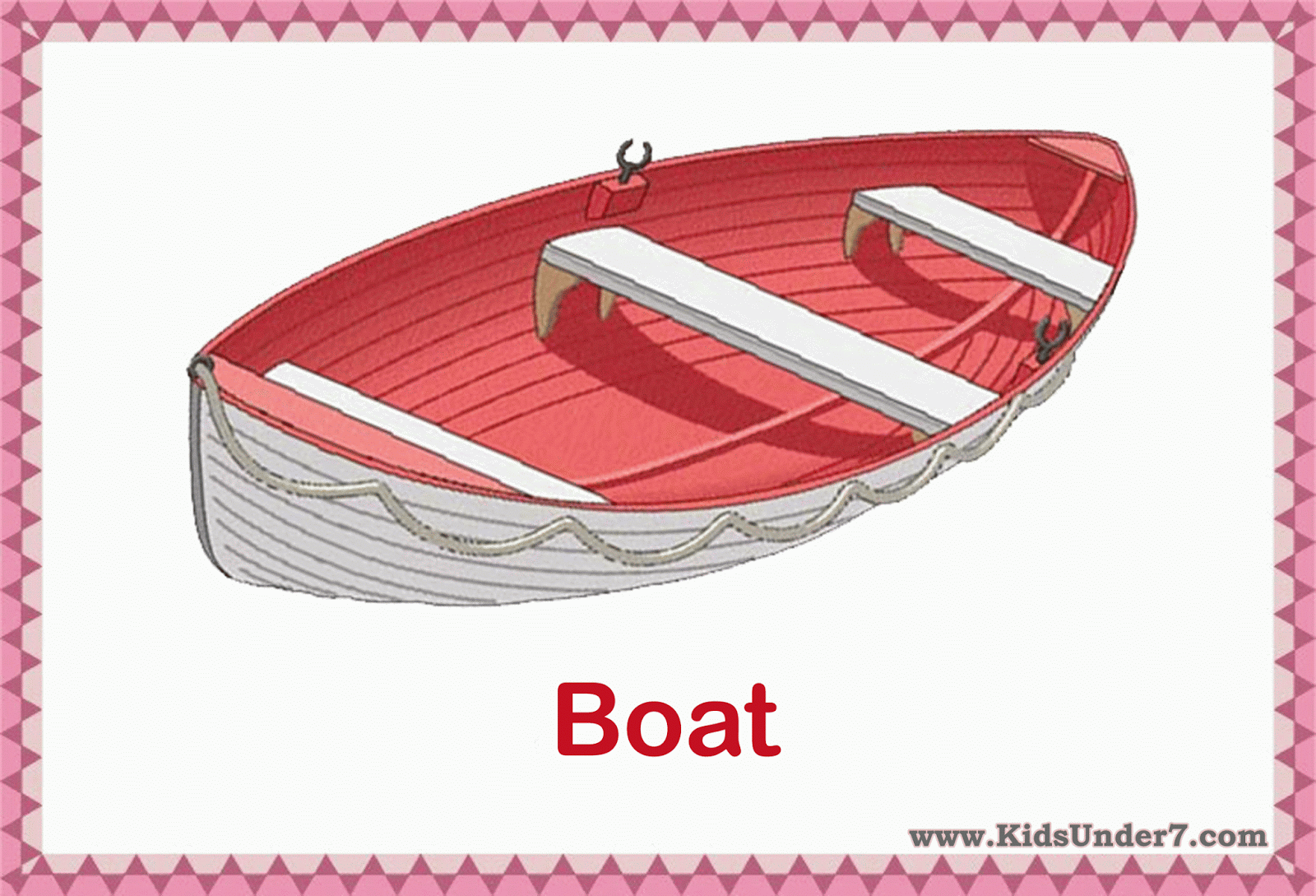 Boat карточка для детей