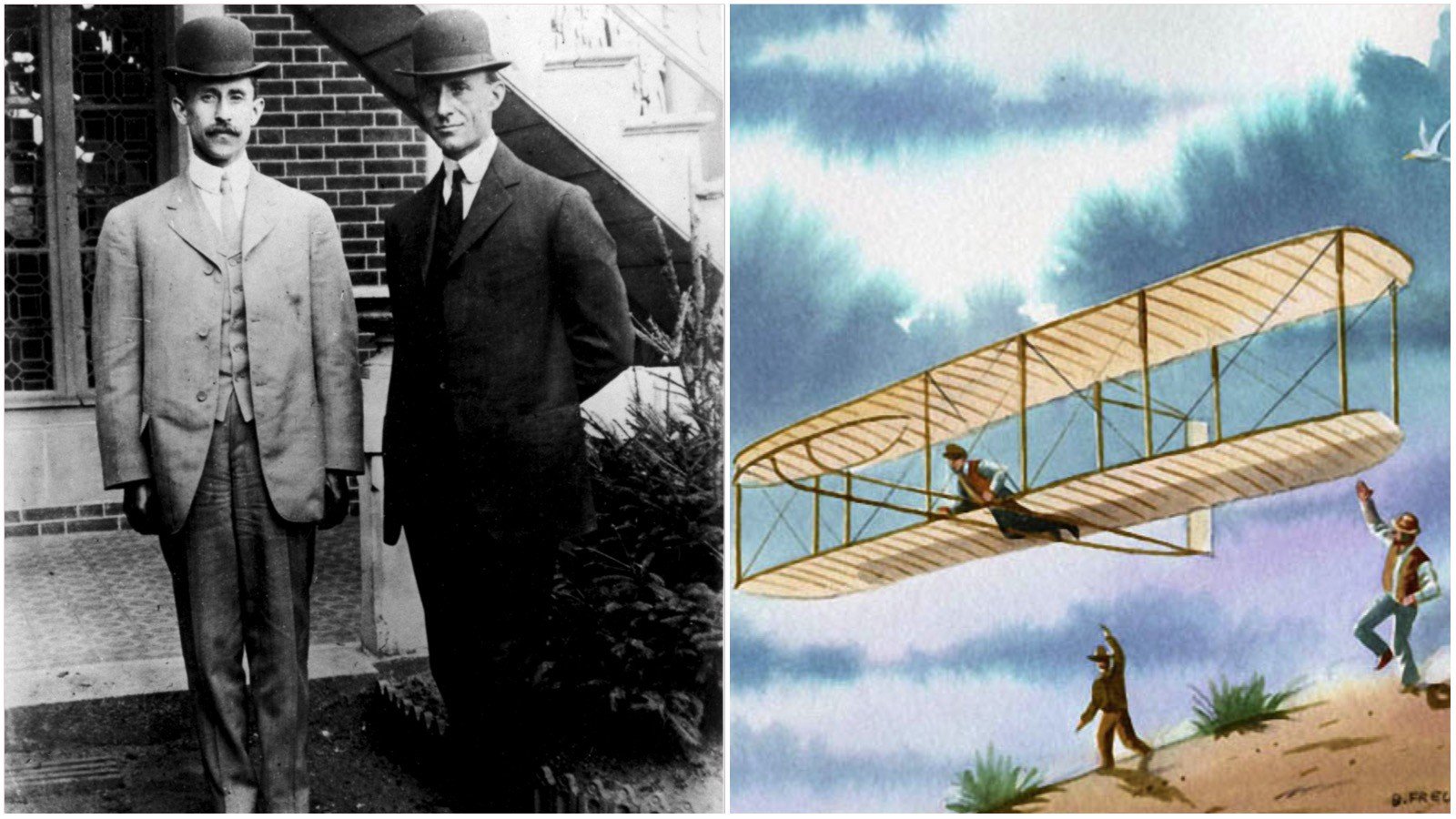Про первый самолет. Первый полет братьев Райт 1903. Братья Райт первый самолет. Флайер 1 братьев Райт. Братья Райт Уилбур и Орвилл самолет.