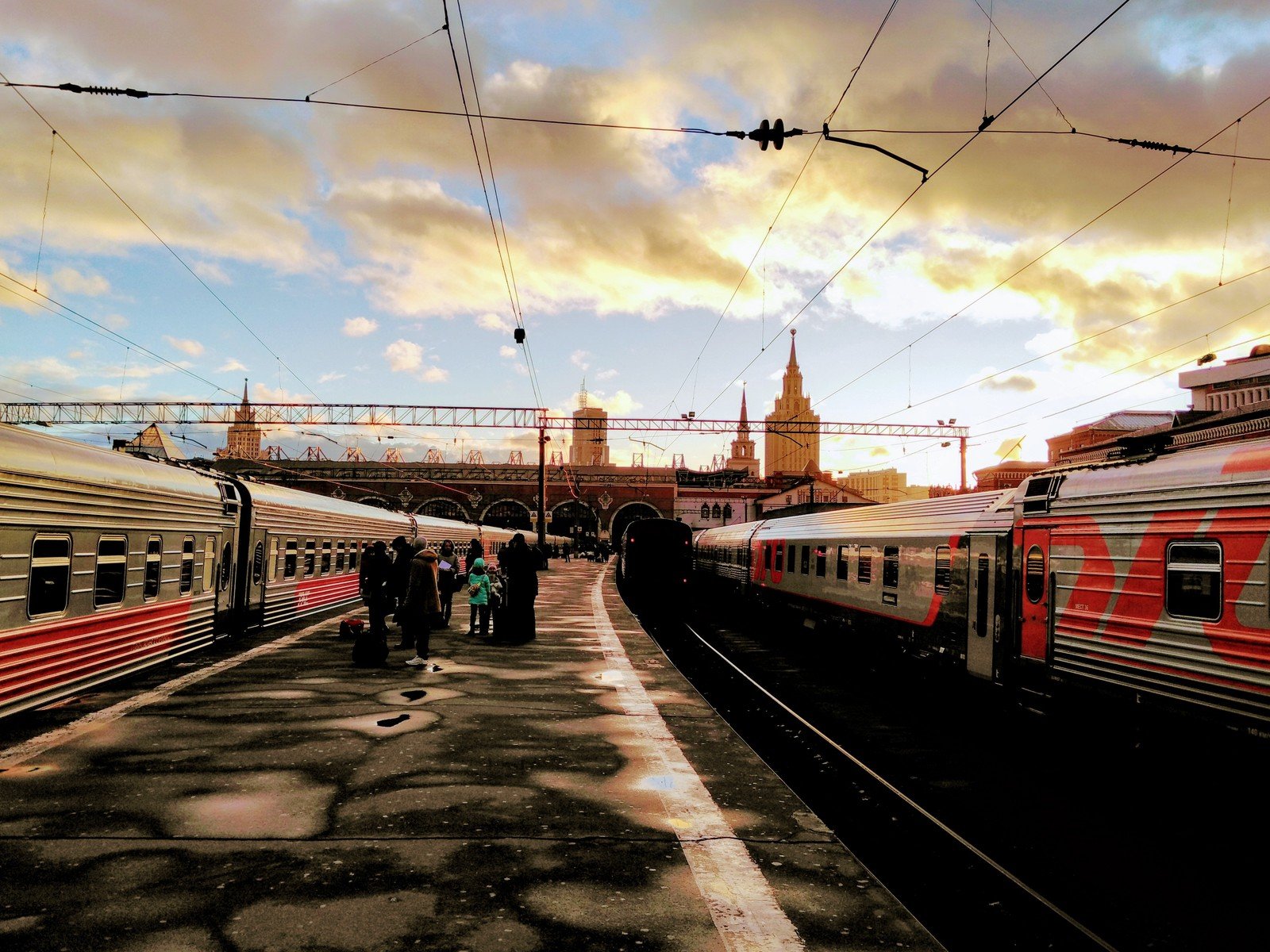 Казанский вокзал пути перрон