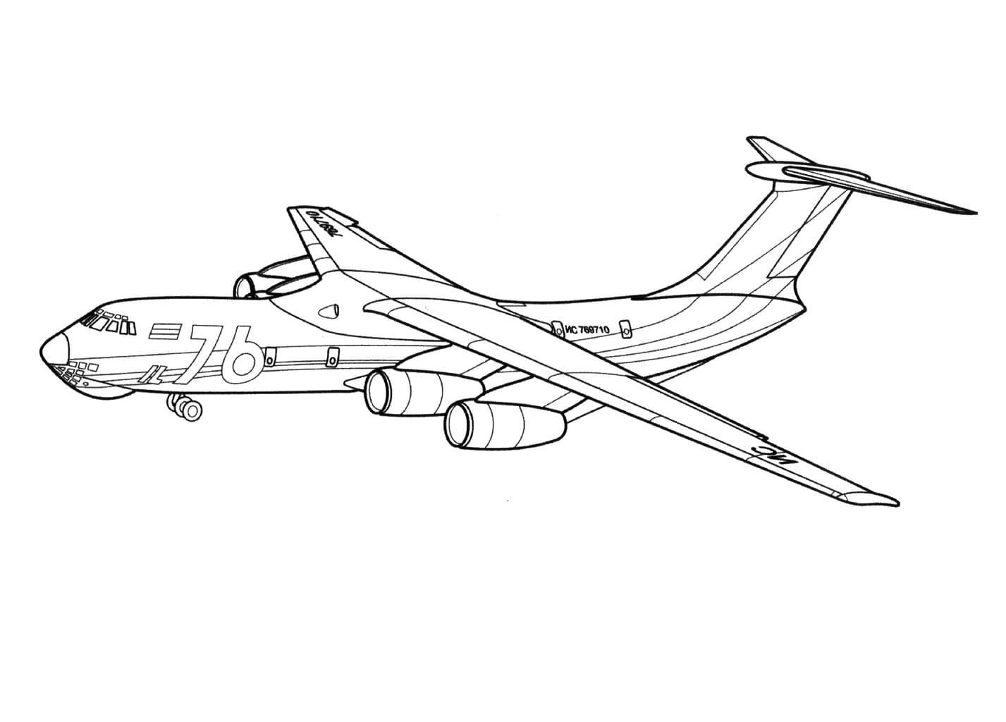 Раскраска самолета ил-76 МД