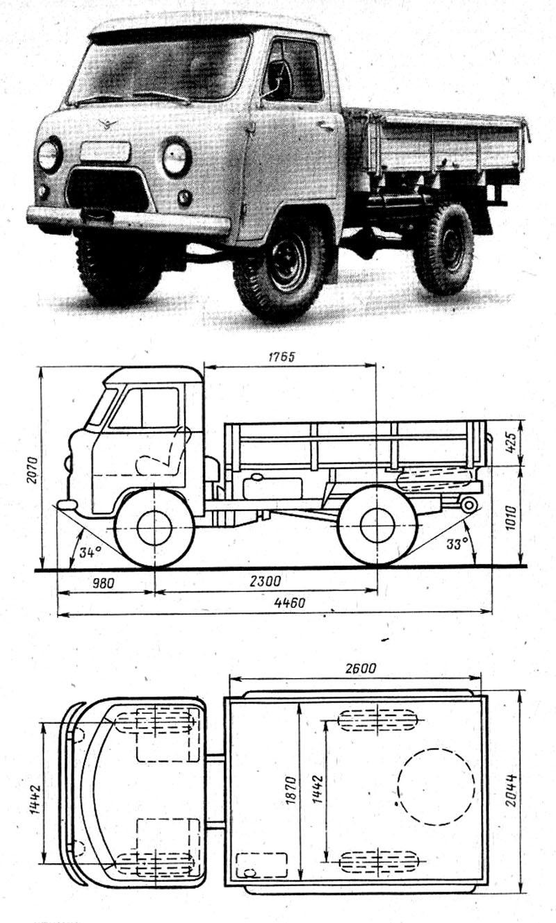 Уаз 3303 чертеж