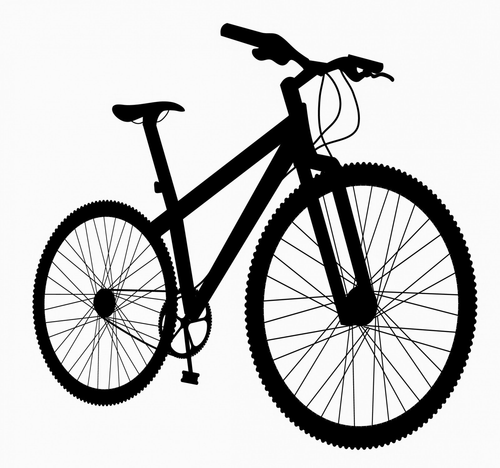 Vector siluet велосипед