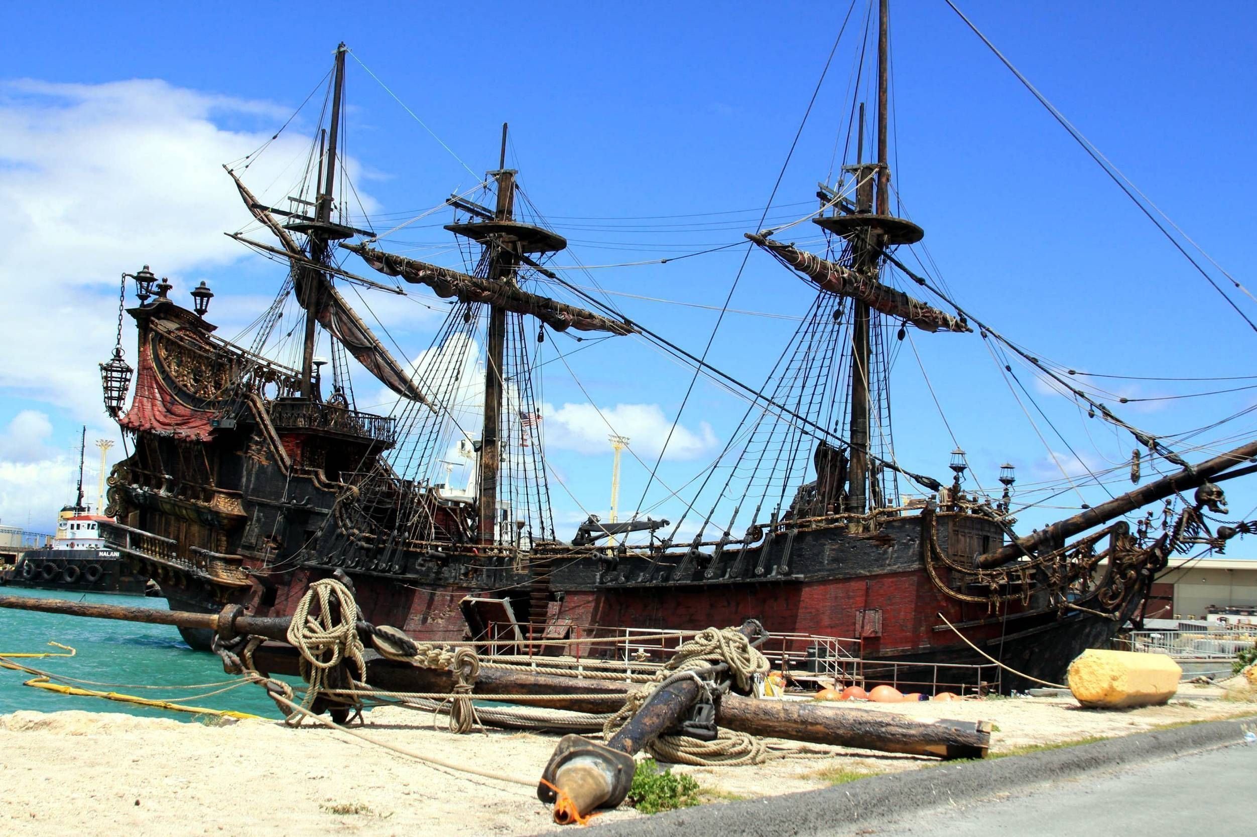 Шхуна Святой Петр в пиратах Карибского моря