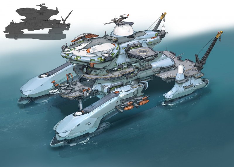 Sci Fi корабли концепт