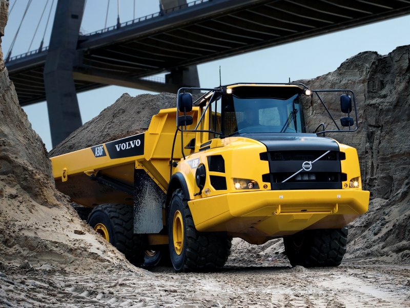 Сочленённый самосвал Volvo a30f