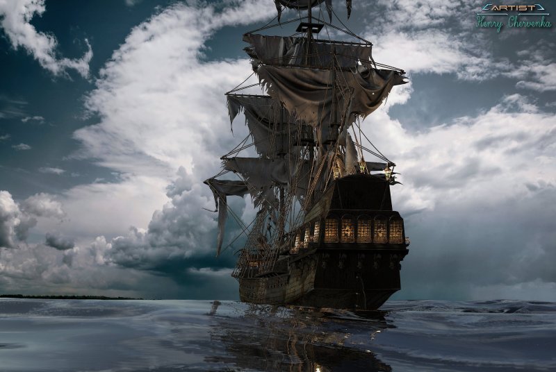 Пираты Карибского моря корабль призрак