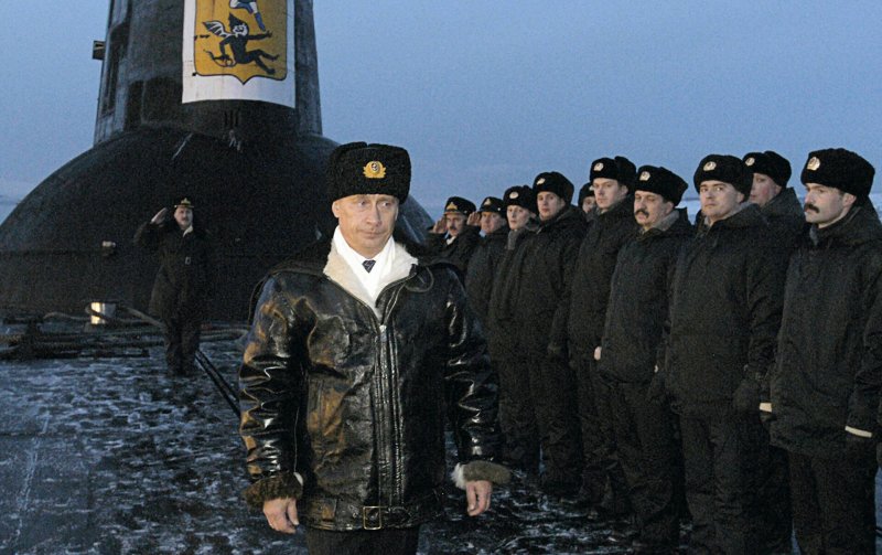 Путин на подводной лодке Северного флота