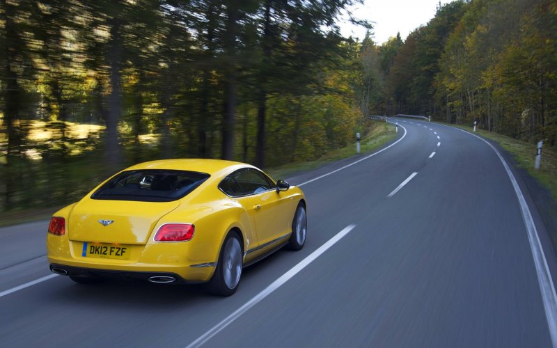 Bentley Continental gt Yellow