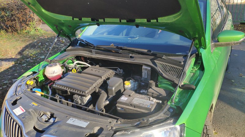 Uskrap012 амортизатор капота Skoda: Rapid.
