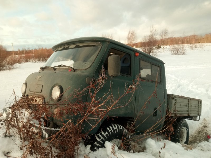 УАЗ фермер с отвалом