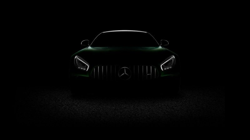 Мерседес AMG gt 63 на черном фоне