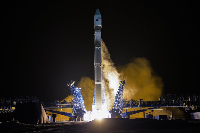 Пуск ракеты Союз-2.1в с космодрома Плесецк