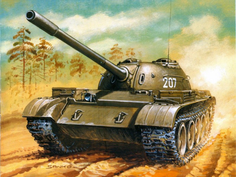 Танк военный т54
