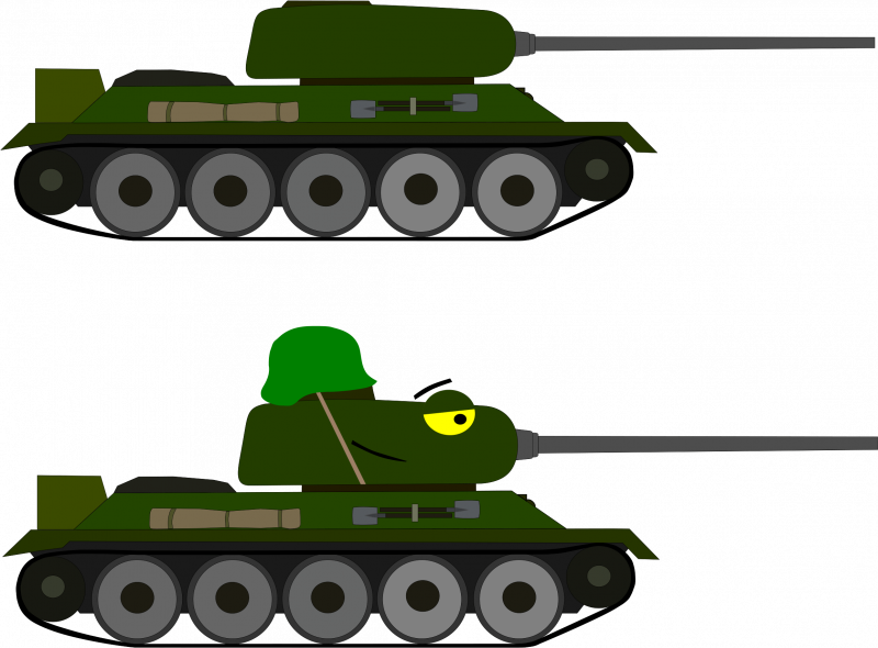 Танк т-34 вектор