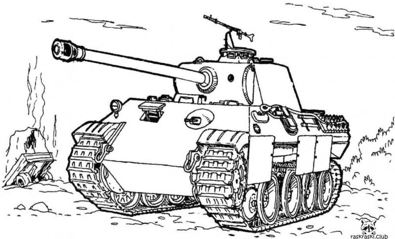 Раскраска танки