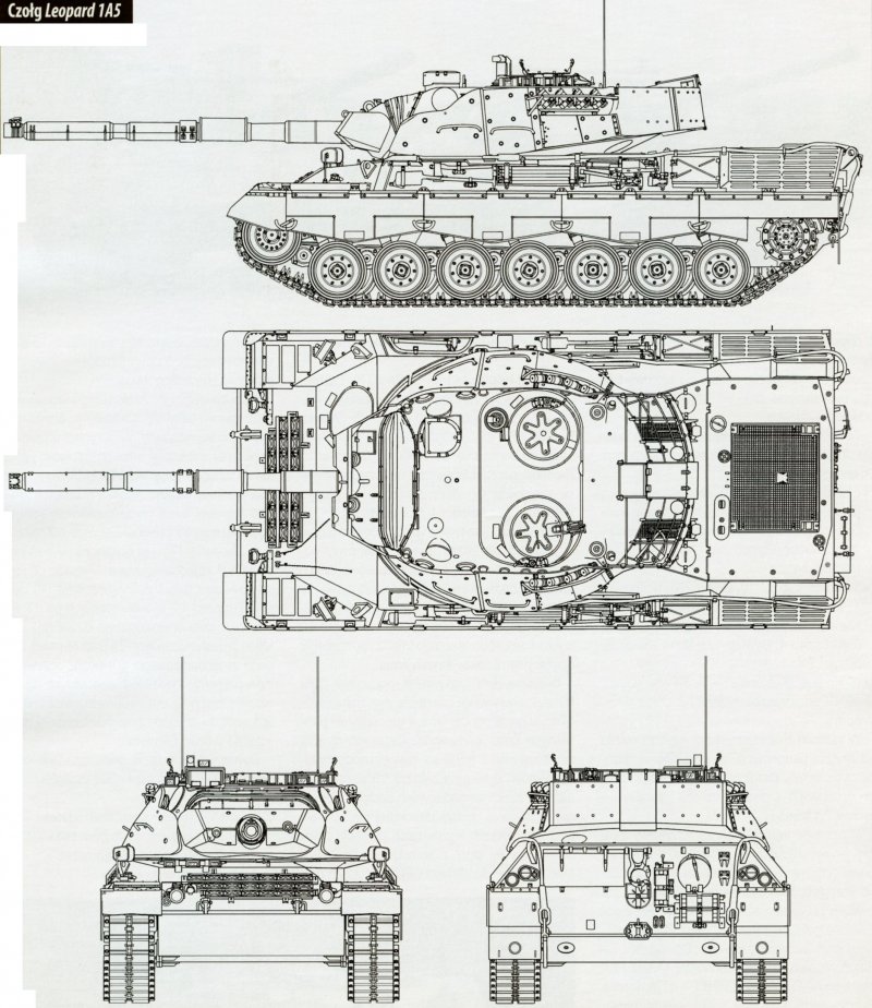 Leopard 2a6 чертеж