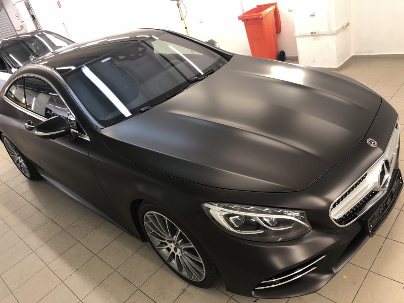 Mercedes e200 зеркальная плёнка