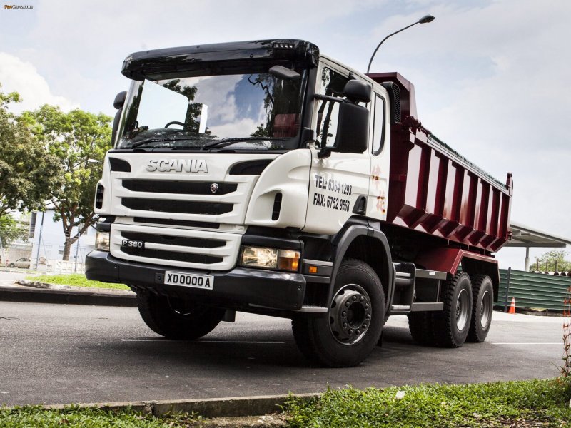 Самосвал Scania p380 6x4