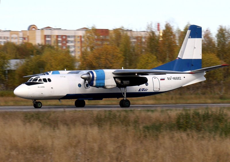 АН-24 взлет