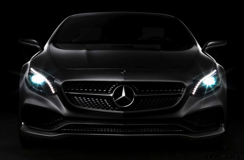 Mercedes AMG s63 фары в темноте
