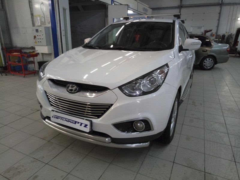 Hyundai ix35 черный антихром