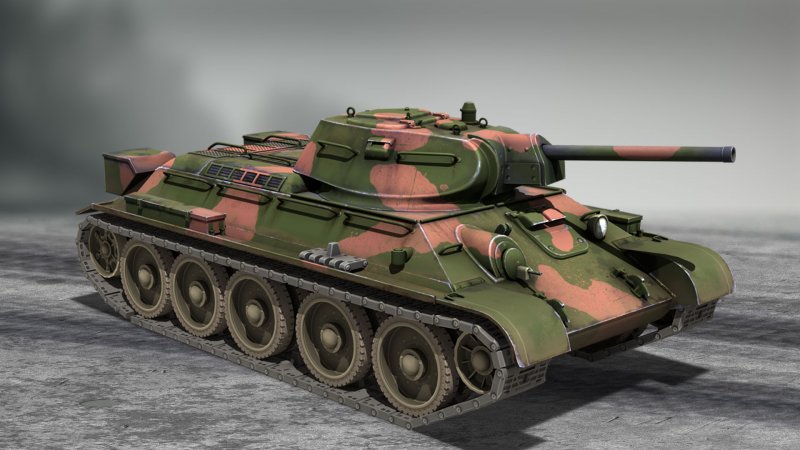 Т 34 76 трехцветный камуфляж