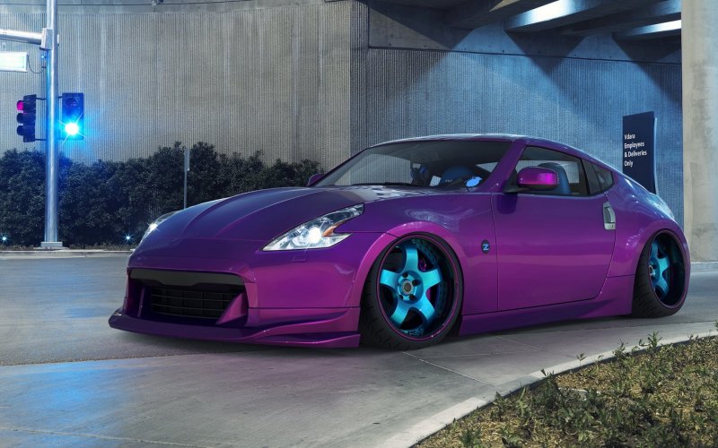 Nissan 350z фиолетовый