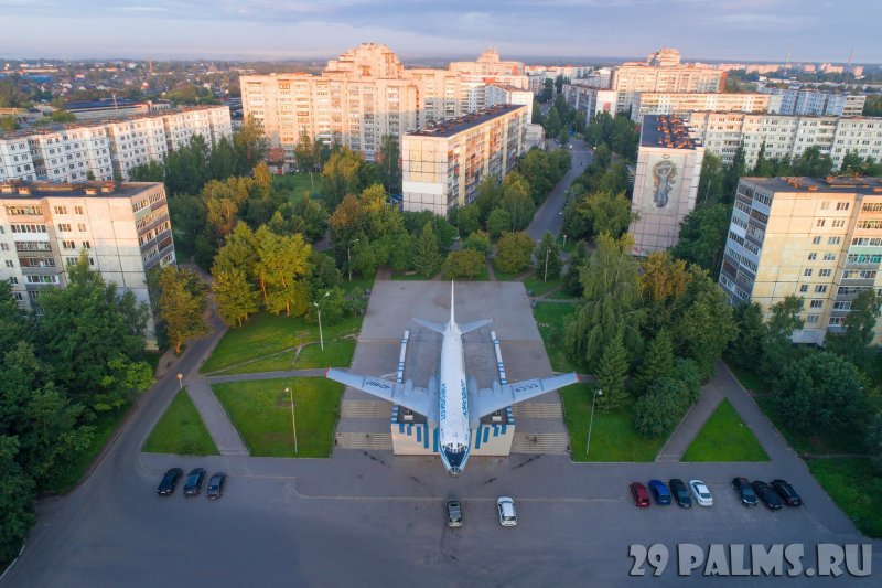 Рыбинск Скоморохова гора вид сверху