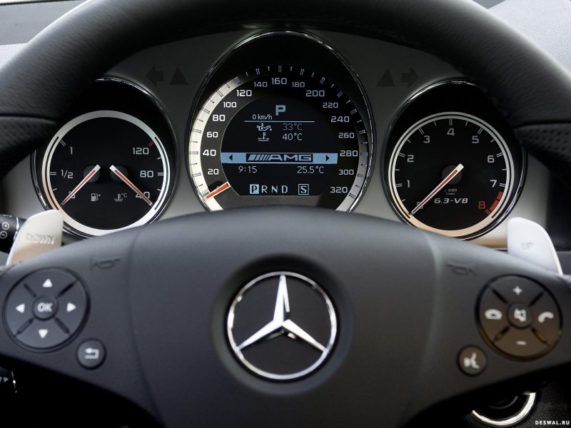 Mercedes Benz c63 AMG спидометр