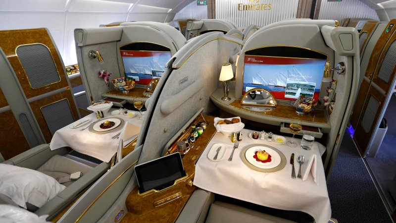 Emirates Airlines a380 бизнес класс