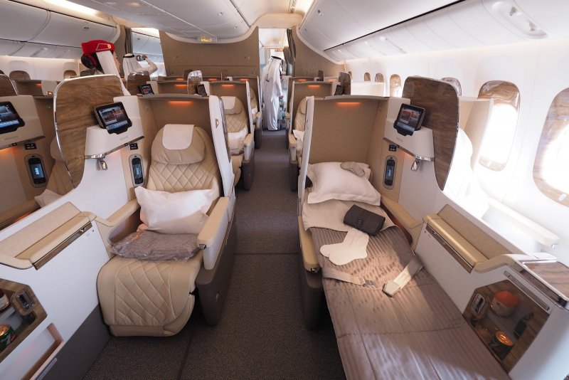 Emirates Airlines a380 бизнес класс