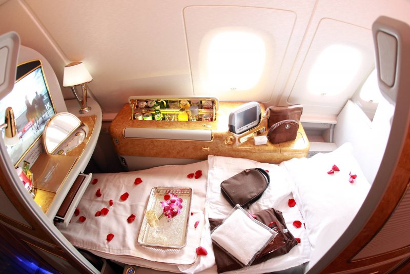 Первый класс Emirates Airlines a380
