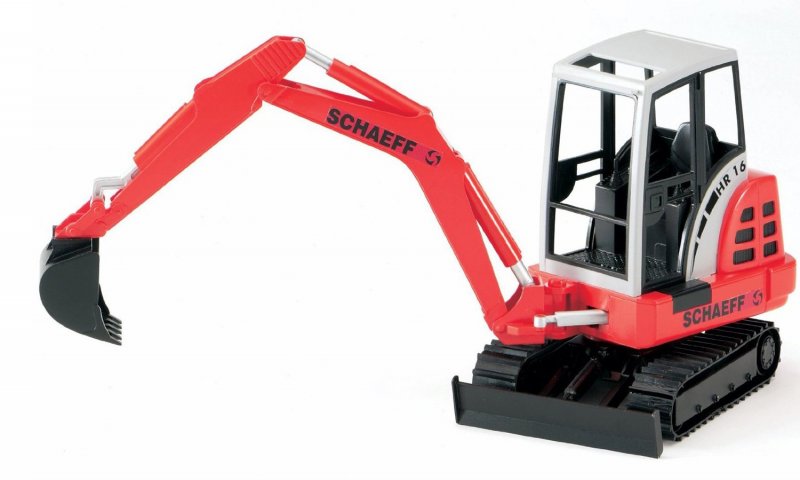 Экскаватор Bruder мини гусеничный Schaeff hr16 (02-432) 1:16 35.5 см