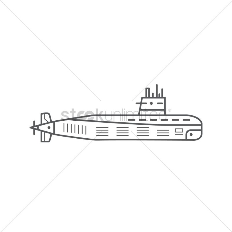 ВМФ подлодка вектор