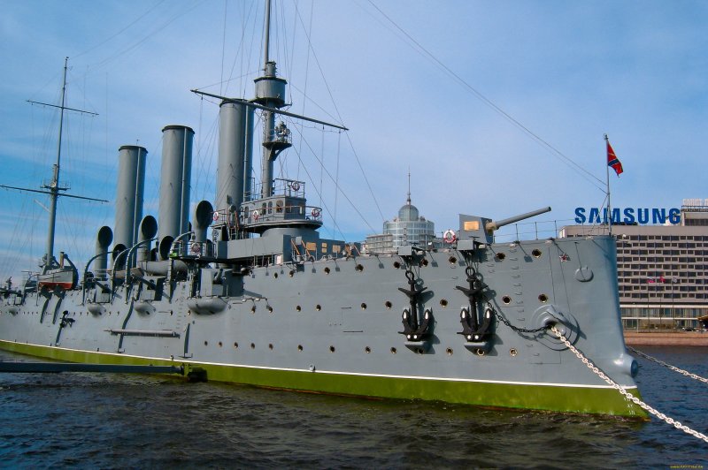1948 В Санкт-Петербурге поставлен на вечную стоянку крейсер «Аврора»