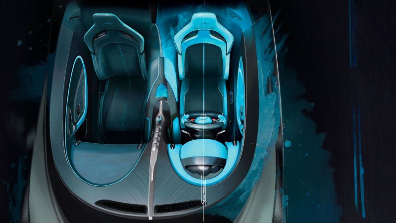 Bugatti Chiron 2018 салон