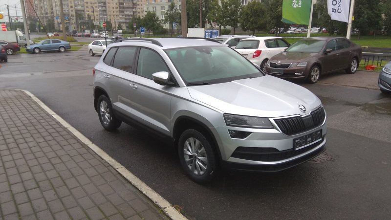 Skoda Karoq серый платинум