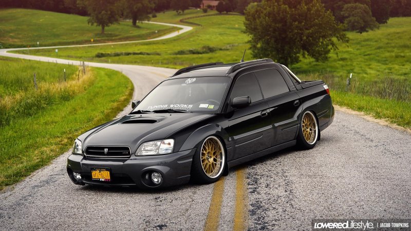 Subaru Baja stance