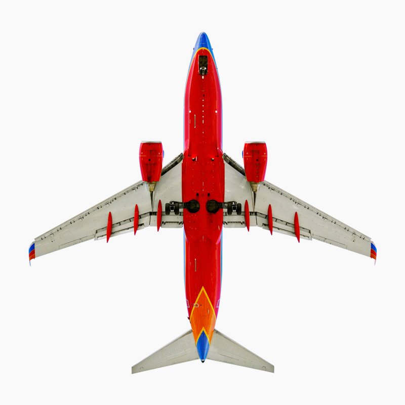 Boeing вид сверху