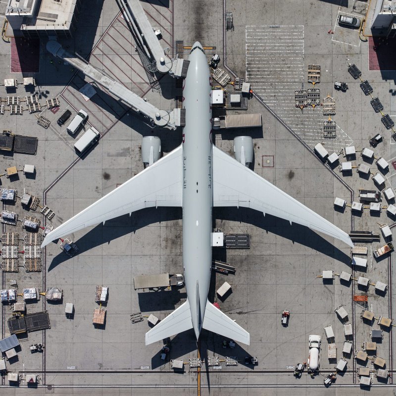 Боинг 747 вид снизу