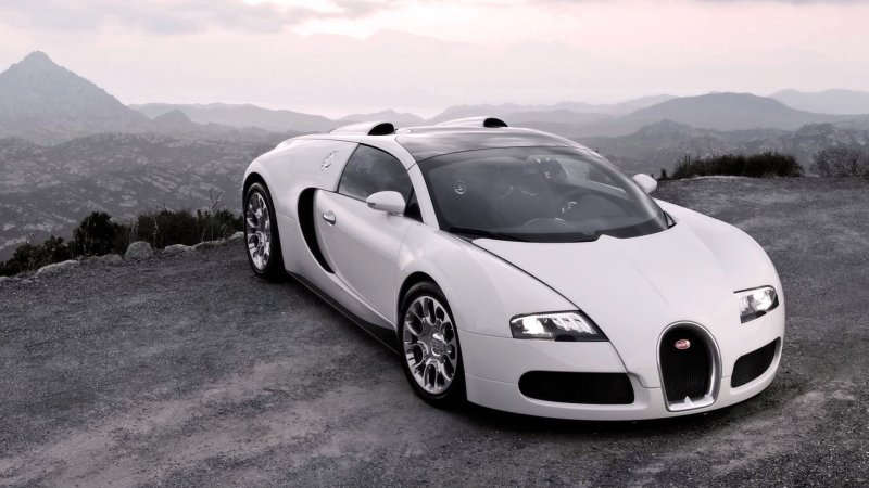 Bugatti Veyron 2014 белый