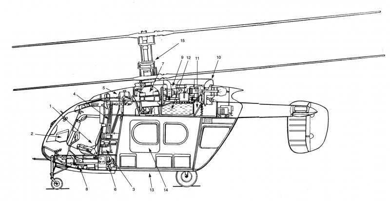 Компоновка вертолета ка-226