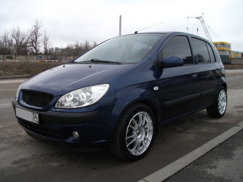 Hyundai Getz на широких колесах