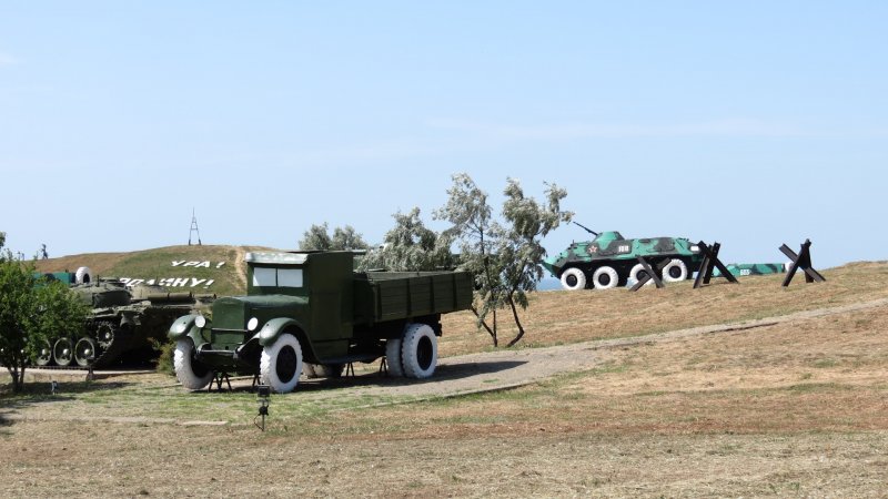Военная горка Темрюк вид сверху