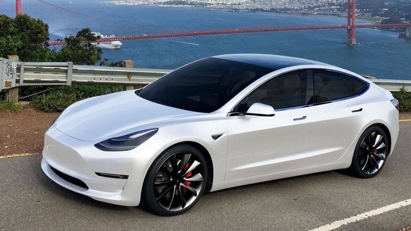 Седан Tesla model 3